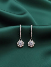 Trendy American Diamond Hoops