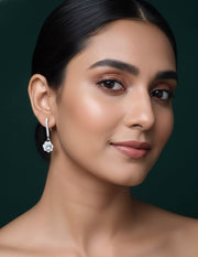 Trendy American Diamond Hoops