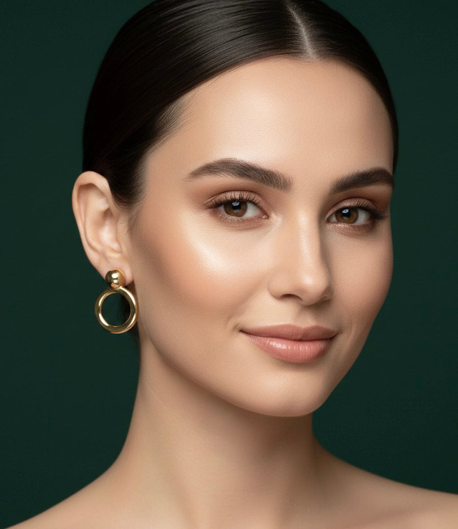 Beautiful Fancy Ring Design Earrings