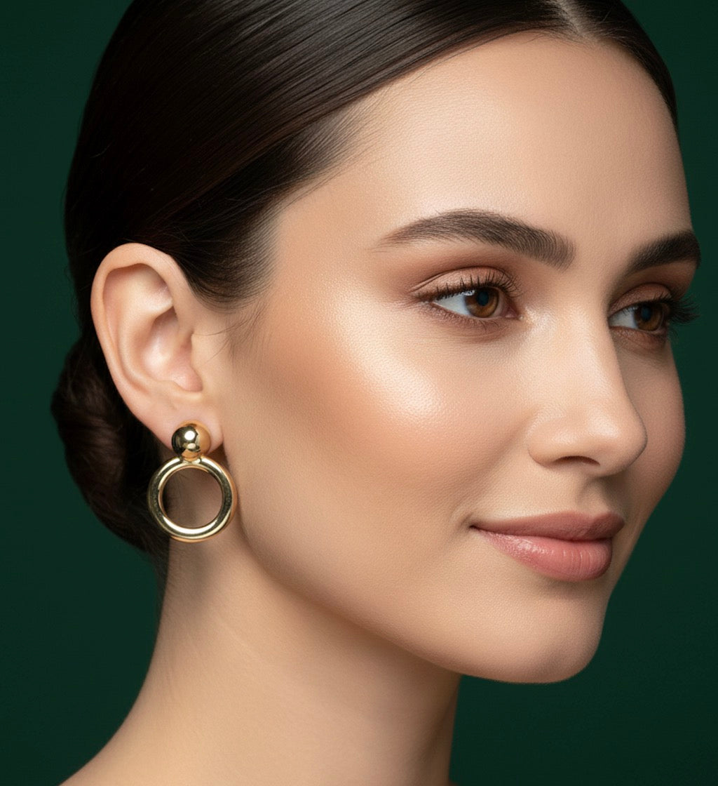 Beautiful Fancy Ring Design Earrings