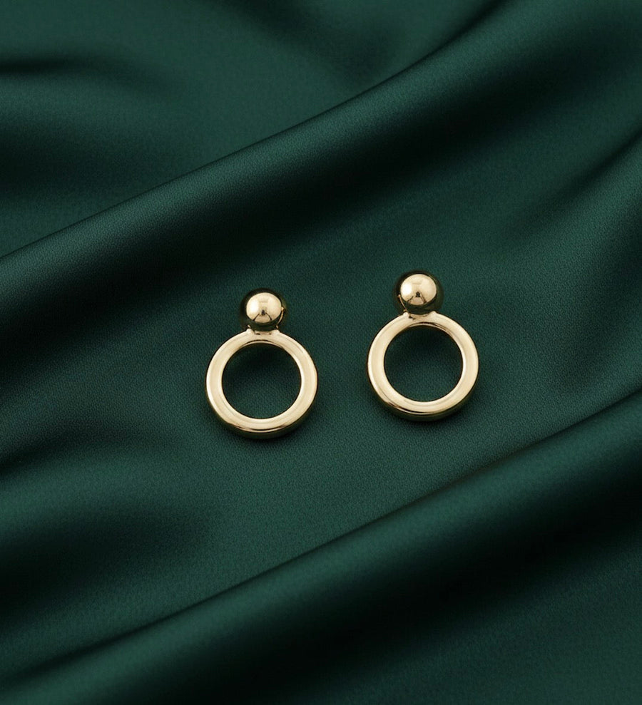 Beautiful Fancy Ring Design Earrings
