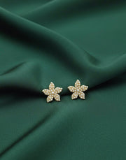 Fancy Beaded Flower Studs