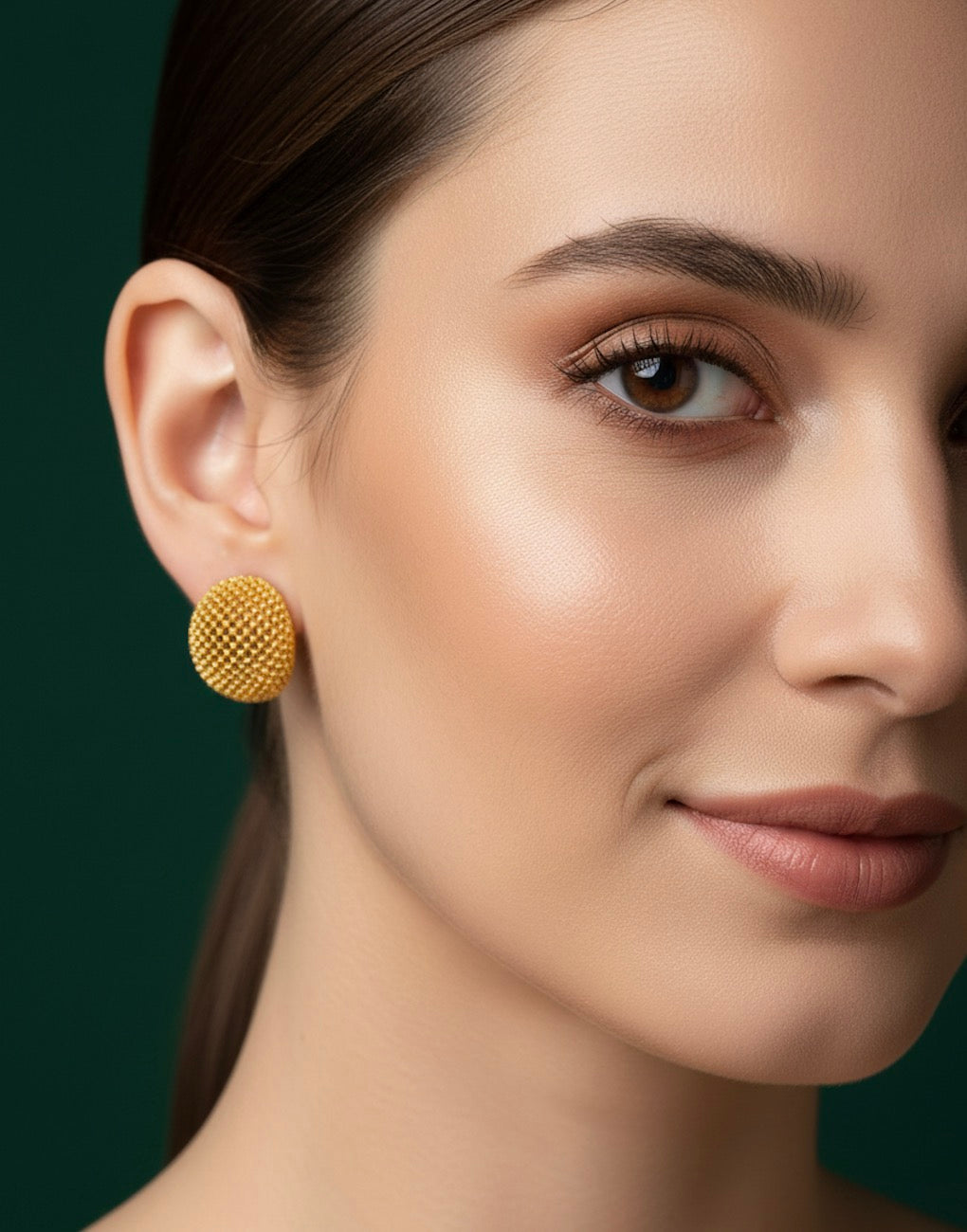 Fancy Gold Looking Studs For Women