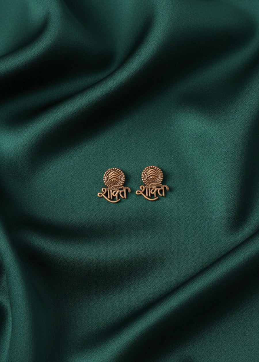Copper Plated Antique Design Earrings