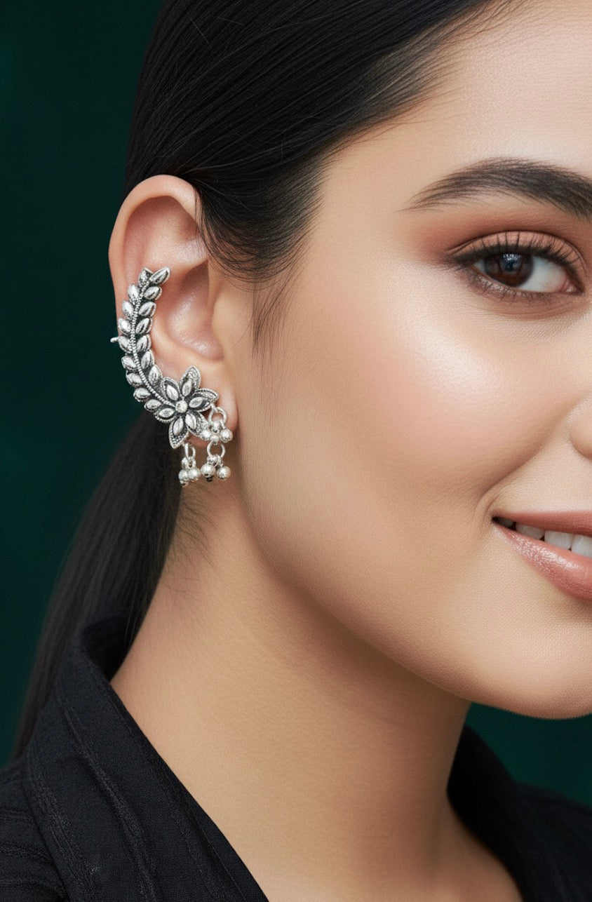 German silver Trendy Design Ear Cuff