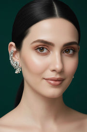 German silver Beautiful Peacock Design Ear Cuff