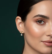 Golden Bow Earrings
