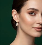 Unique Style Butterfly With Pearls Earrings