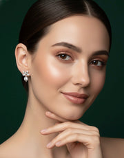 Mini Diamond Bow Earrings