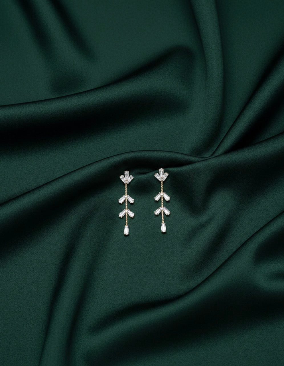 Silver Fancy American Diamond Tassels