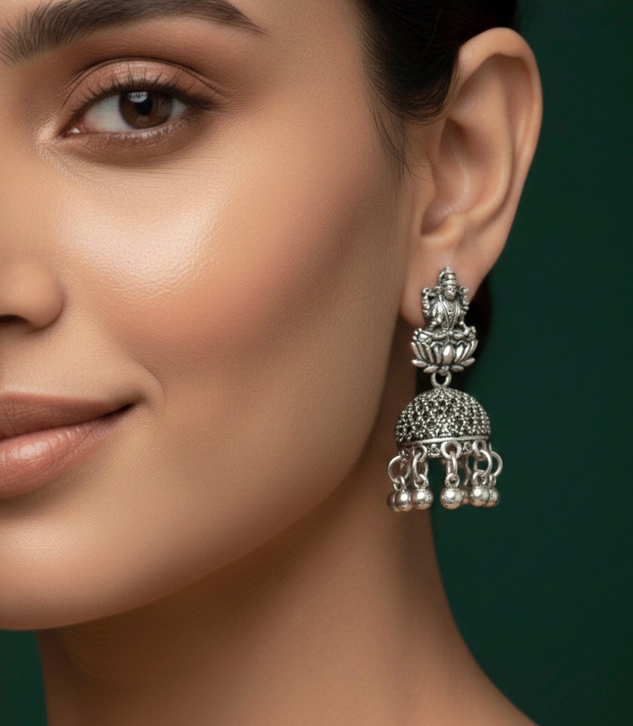 German Silver Indo-Western Jhumki