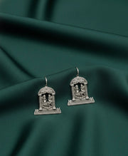 Beautiful Oxidized Temple Design Earrings