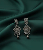 Oxidized Indo Western Earrings