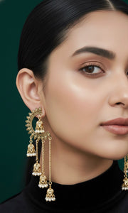 Gold Plated Ethnic Tassels