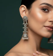 Beautiful Heavy Look Ethnic Drop oxidized Earrings