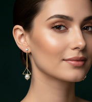 Stylish Gold-Plated Pearl Tassels