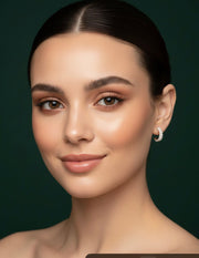 Fancy Diamond Mini Hoops