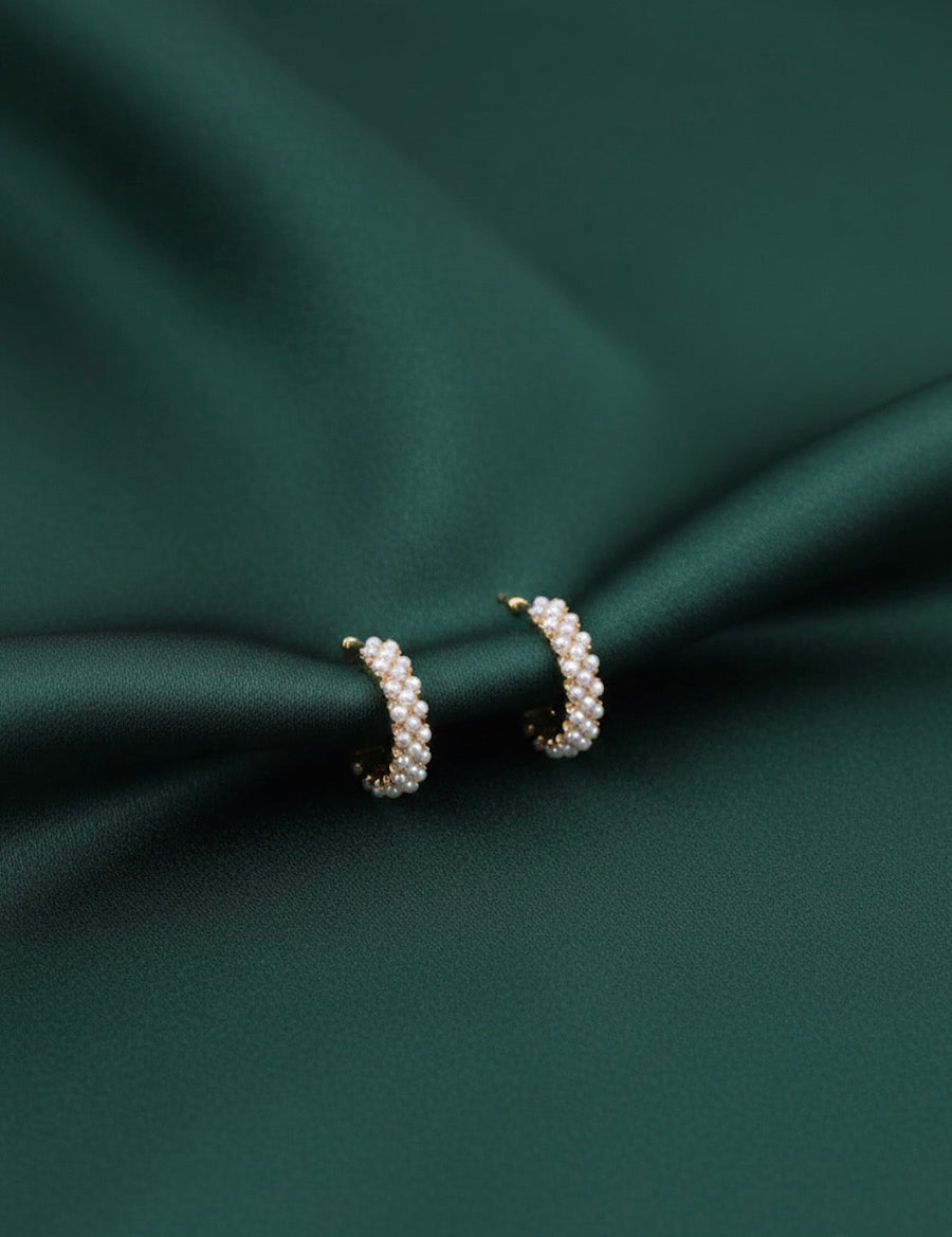 Fancy Diamond Mini Hoops