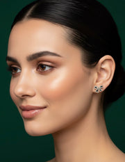 Fancy Bow Stylish Diamond Studs