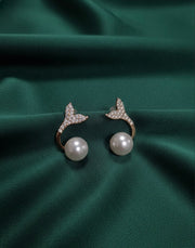 Fancy Pearl & Diamond Earrings