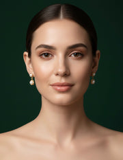 Women White Pearl Drops