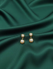 Women White Pearl Drops