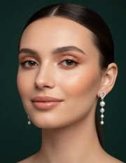 Rose Gold Pearls Earrings