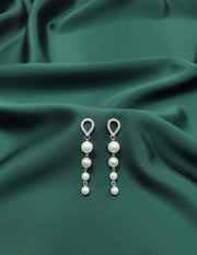 Rose Gold Pearls Earrings