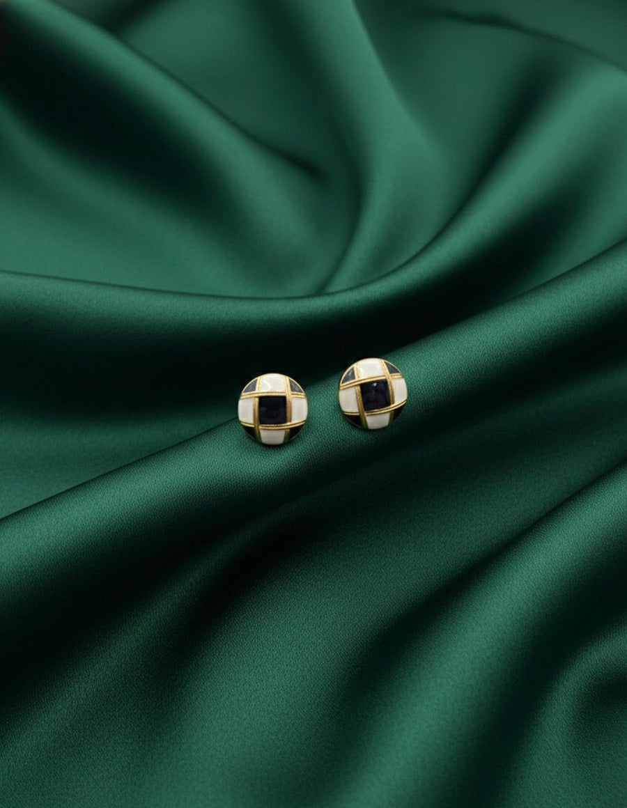 Gold & Black Studs