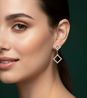 Trendy Rose gold Earrings