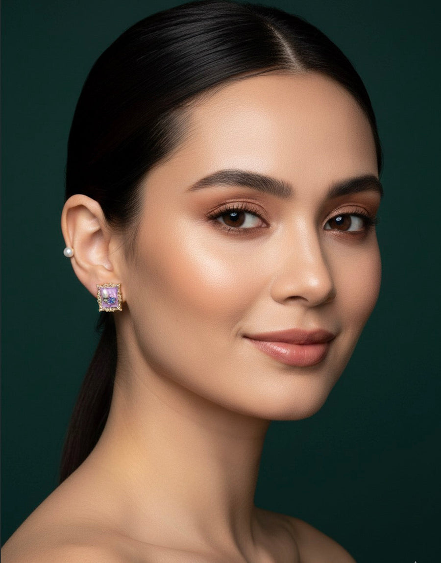 Trendy Pack of 2 Lightweight Mini Studs