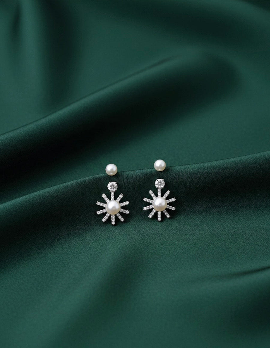 Silver Plated Pack of 2 Lightweight Studs