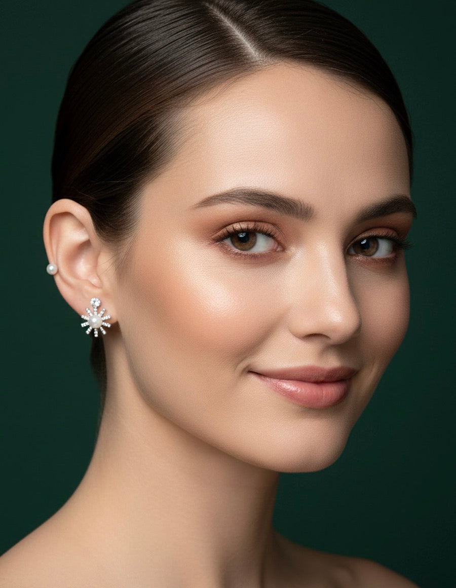 Silver Plated Pack of 2 Lightweight Studs