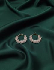 Transparent Beaded Fancy Hoops