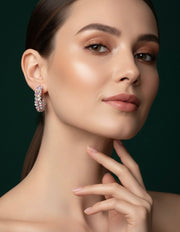Artificial Beaded Ston Hoops