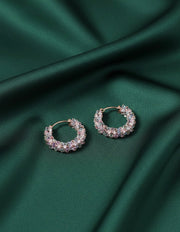 Artificial Beaded Ston Hoops