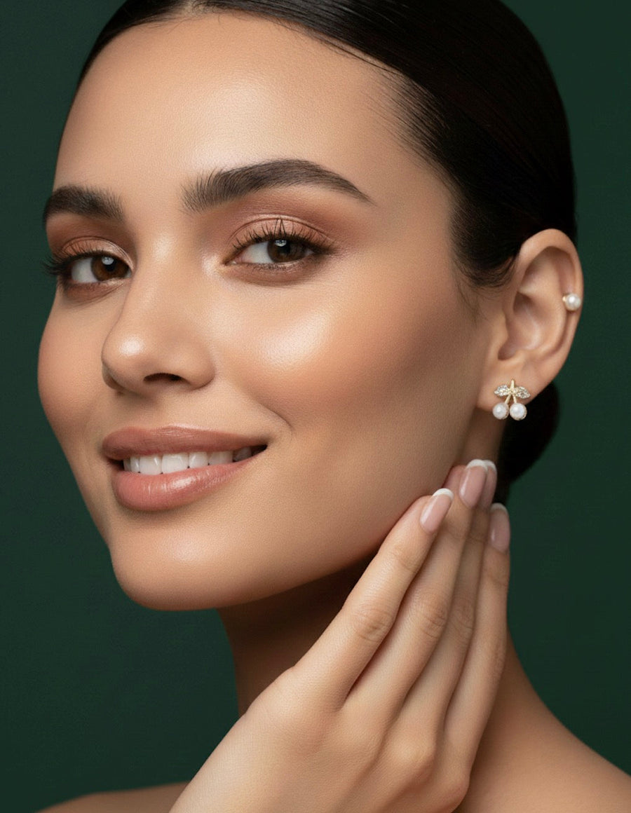 Trendy Pack of 2 Lightweight Mini Studs