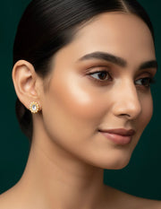 Gold Looking Mini Diamond Studs