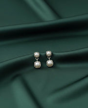 Silver Plated Fancy Pearl Earrings