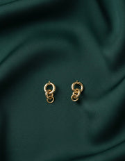 Women Gold Interlinked Plated Earings