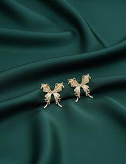 Women Gold Plated Butterfly Earrings
