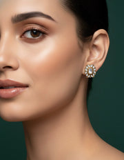 Women Gold Stone Studed Earing