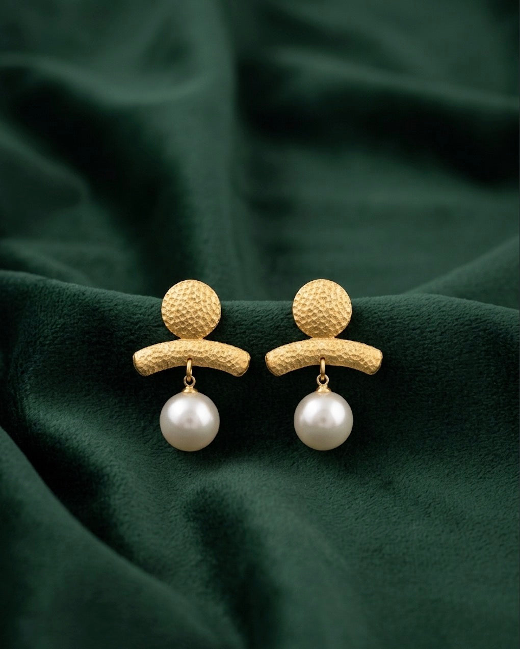 Golden Korean Style Earrings