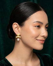 Golden Korean Style Earrings