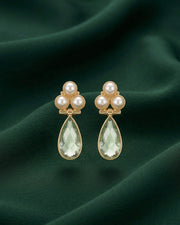 Aartificial Stone & Beaded Earrings