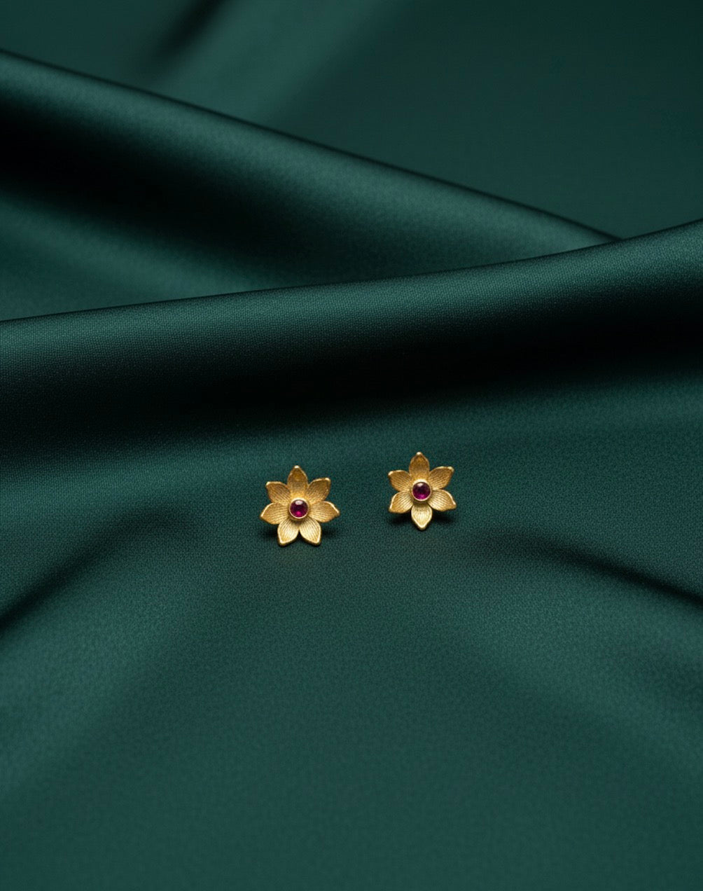 Golden Mini Flower Studs