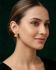 Gold Plated Treditional Fancy Earrings