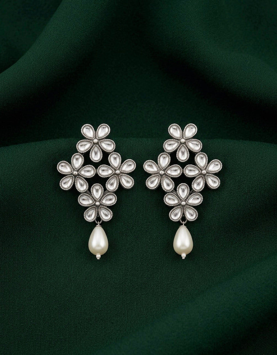 Silver Plated Drop Earrings
