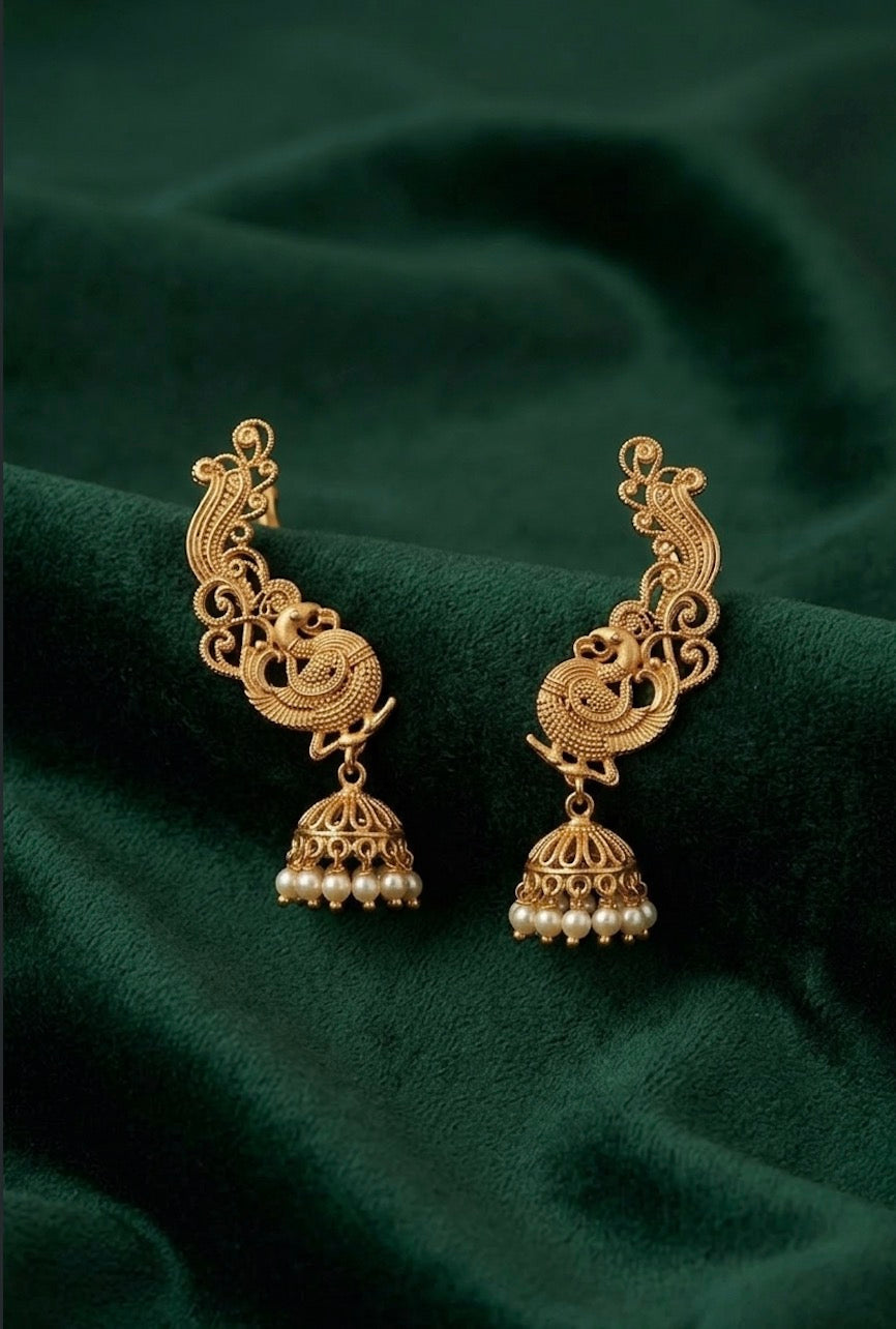 Gold Plated South Indian Style Ear Cuff