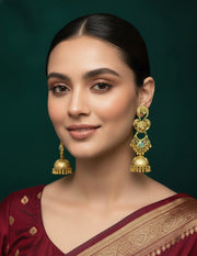 Gold Plated Treditional Fancy Earrings